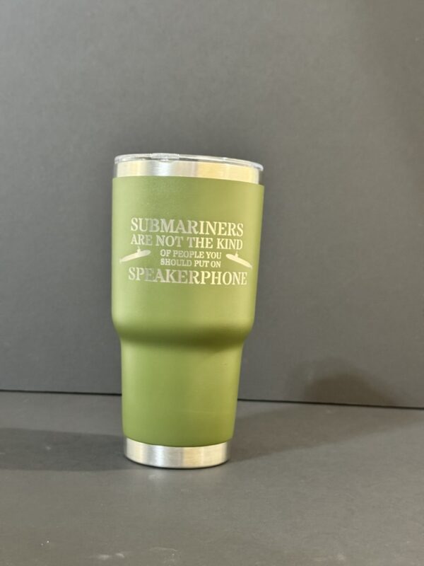 30oz Tumbler - speakerphone (green)