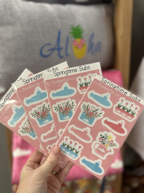 The Sisterly Shop Spring Time Submarine Sticker Sheet