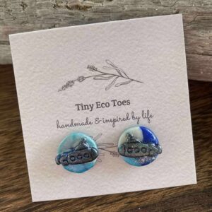 Tiny Eco Toes Handmade Shop - Stud Earrings