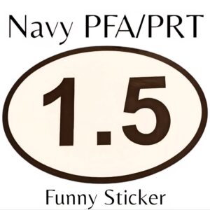 1.5 Mile PRT Sticker