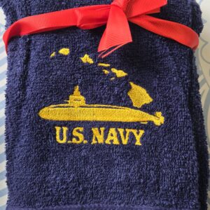 Salty Stitch Embroidered Hand Towel Set