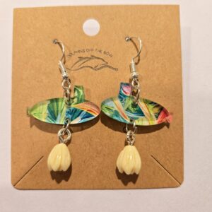 Dolphins Off the Bow Submarine Dangle Earrings