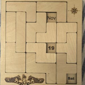 Wooden Calendar Puzzle