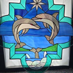 Ocean Life Stained Glass Window