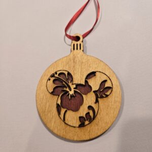 Aloha Mickey Holiday Ornament