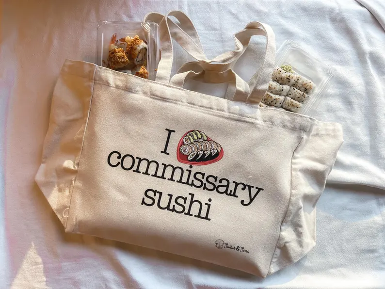 Commissary Sushi Canvas Tote Bag